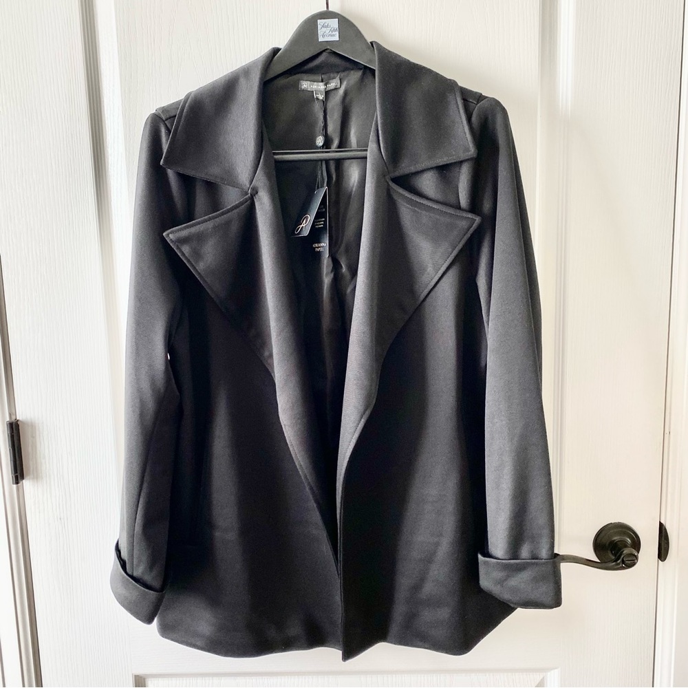 Adrianna Papell Trench Jacket With Back Yoke